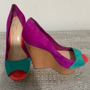 Jessica Simpson Multi Color Wedges